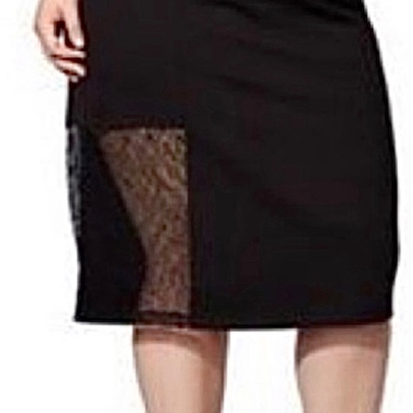 mblm Midi Fitted Cocktail Dress Lace Cutouts sz 2X - Picture 8 of 14